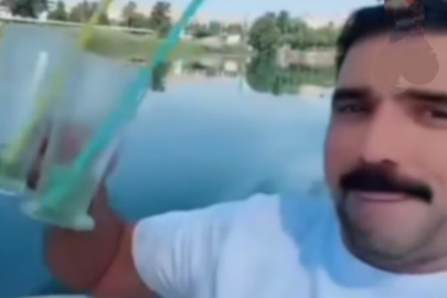 Şanlıurfalı' Fenomen  skandalı, fenomen Emin Ağa, Fırat Nehri’ni kirletti!