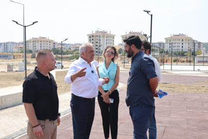 Bursa Nilüfer Balkan Mahallesi’ndeki park açılış için gün sayıyor
