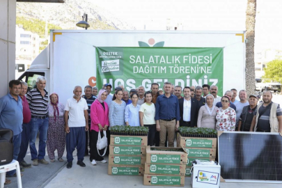 Aydıncık’ta üreticiye Büyükşehir desteği