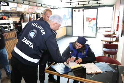 Bursa Nilüfer’de zincir restoranlara sıkı denetim