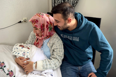 Gaziantep'te yeni yılın ilk bebeği güvenle ulaştırıldı