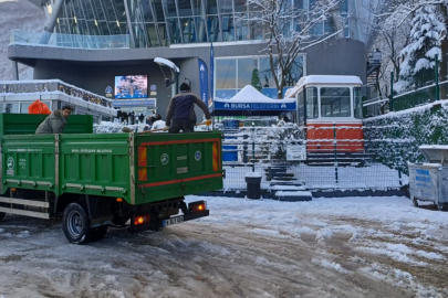 Bursa Büyükşehir’de kış mesaisi sürüyor