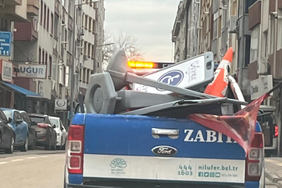 Bursa Nilüfer’de kaldırımlar işgallerden arındırılıyor