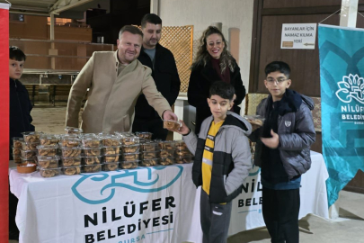 Bursa Nilüfer’de Berat Kandili bereketi