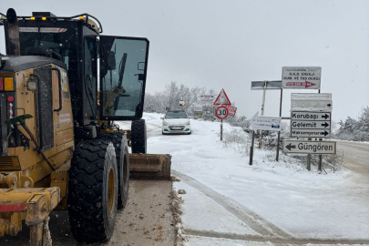 Bursa Nilüfer’de kar mesaisi