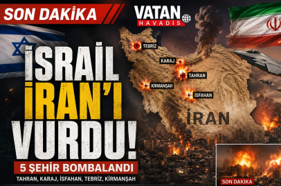 İsrail İran'ı Vurdu: 5 Kritik Şehirde Askeri Hedefler Bombalandı!
